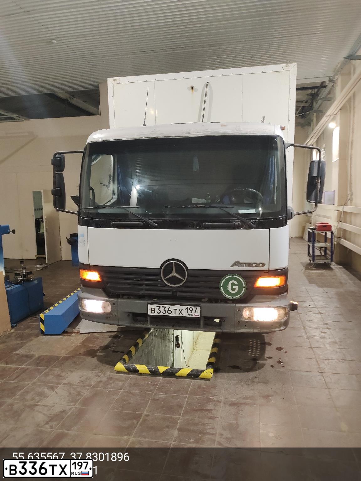 Фото автомобиля MERCEDES ATEGO, 2004 — госномер В336ТХ197. Цвет: Белый