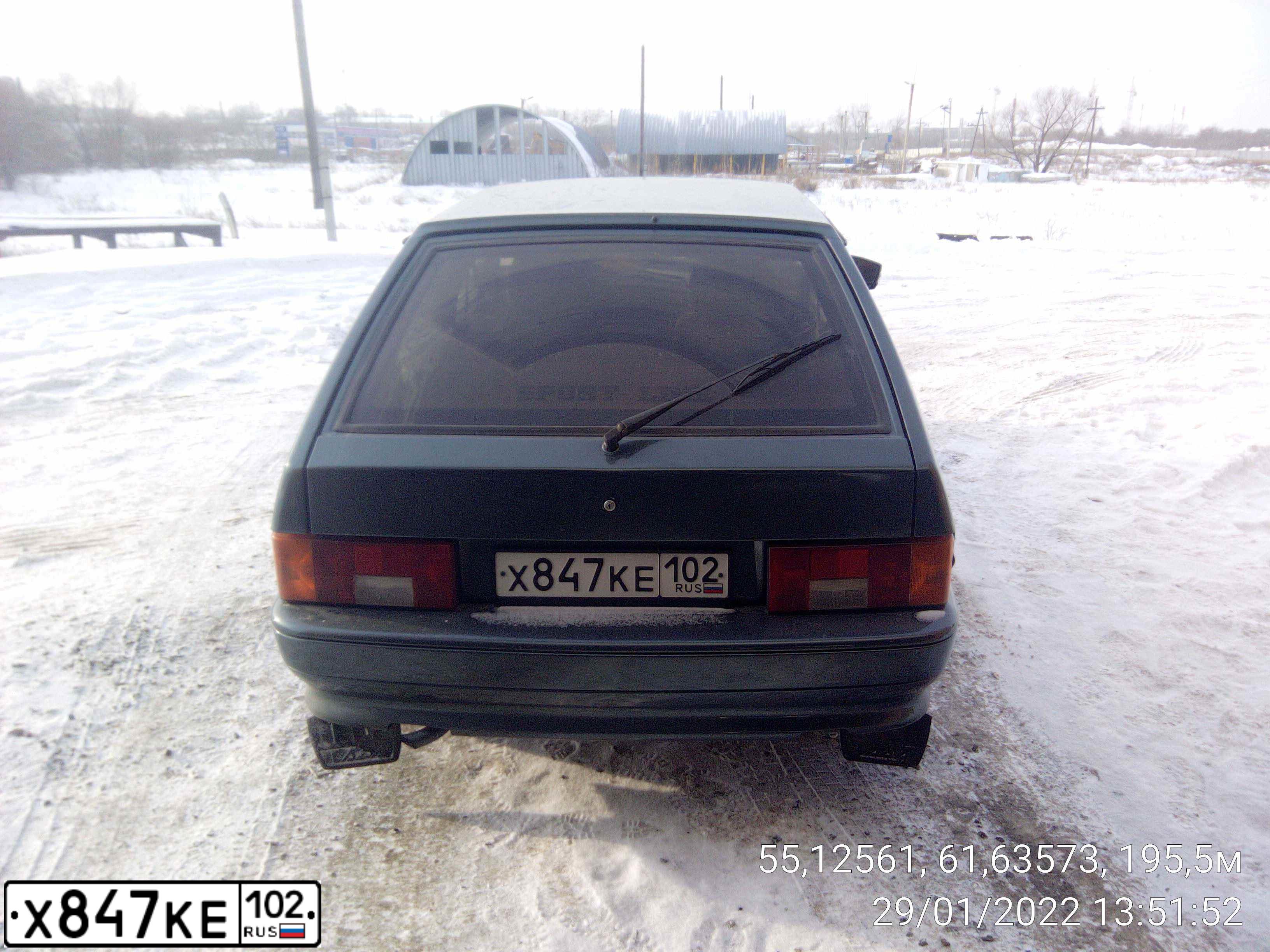Фото автомобиля LADA 2114 SAMARA, 2009 — госномер Н739АТ774. Цвет: сине-зеленый