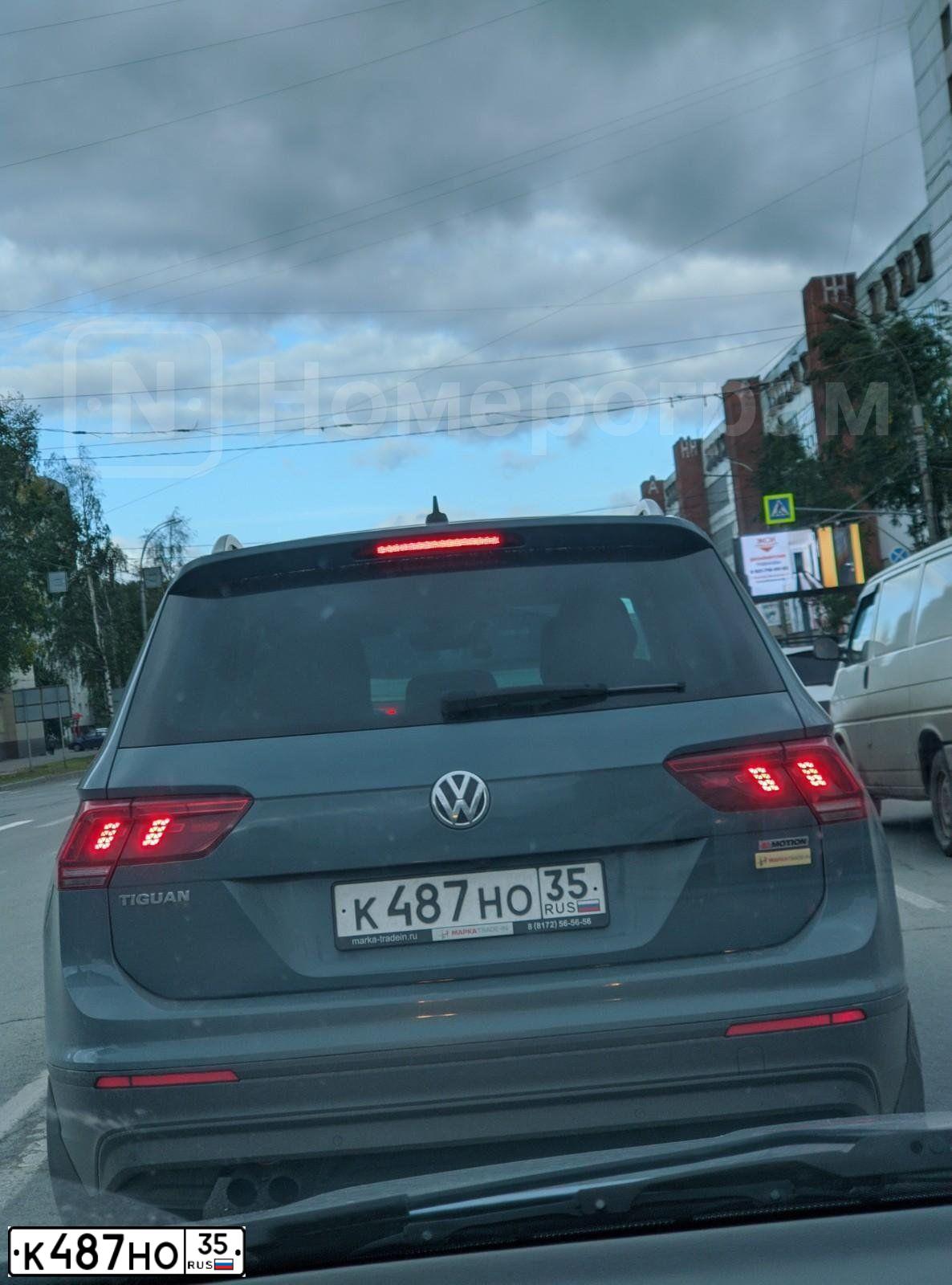 Фото автомобиля TOYOTA RAV4, 2020 — госномер К487НО35. Цвет: ЧЕРНЫЙ
