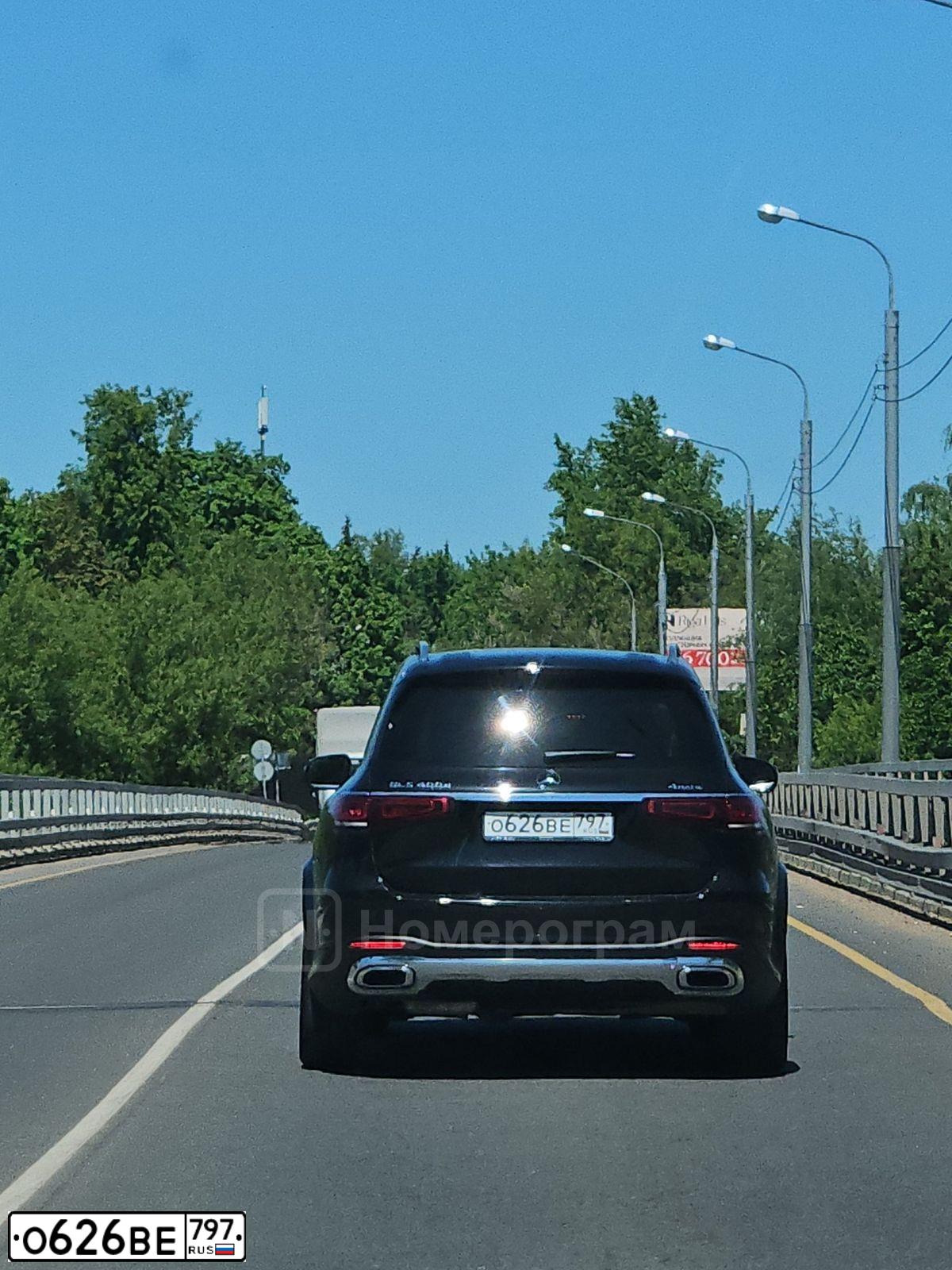 Фото автомобиля MERCEDES GLS-KLASSE, 2020 — госномер О626ВЕ797. Цвет: ЧЕРНЫЙ