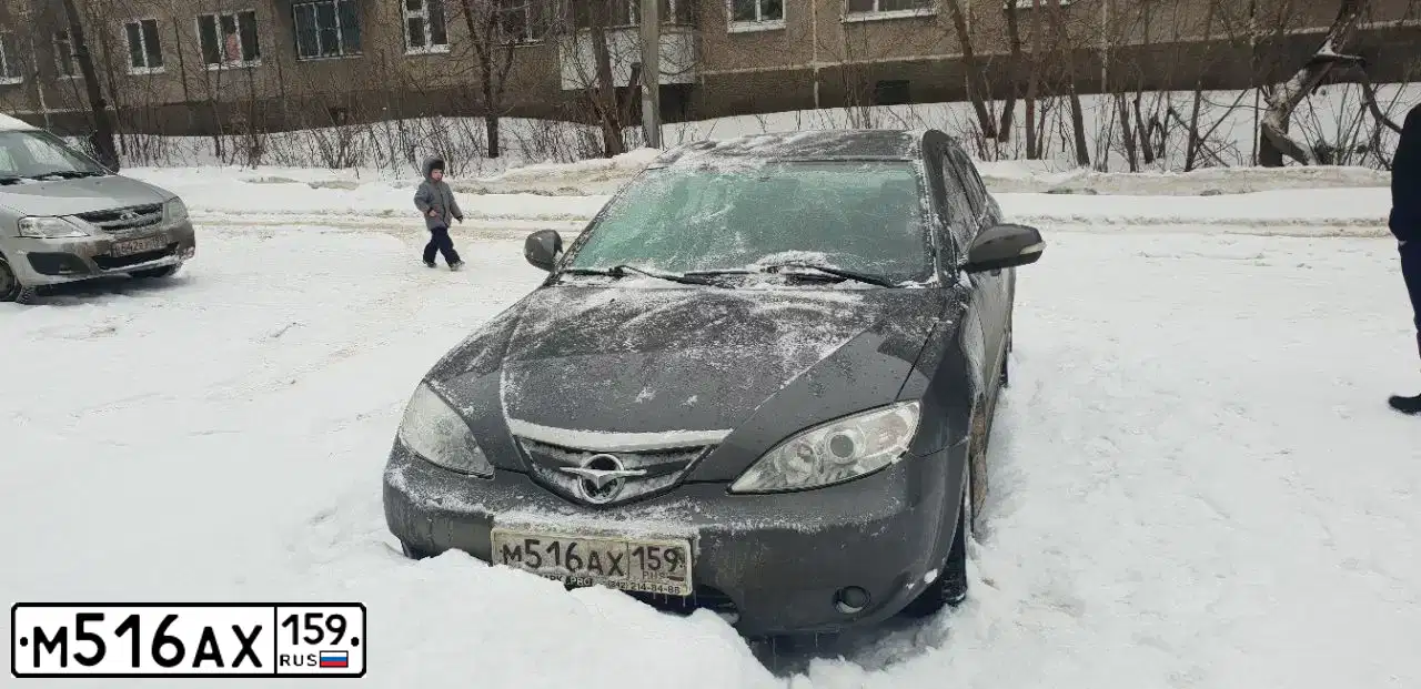 Фото автомобиля DERWAYS HAIMA 3, 2011 — госномер А183НУ159. Цвет: СТАЛЬНОЙ