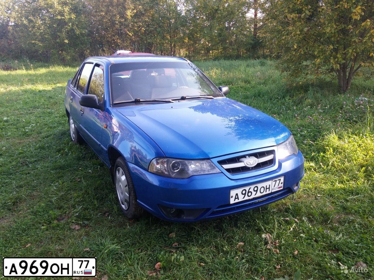 Фото автомобиля DAEWOO NEXIA, 2010 — госномер А969ОН77. Цвет: СИНИЙ