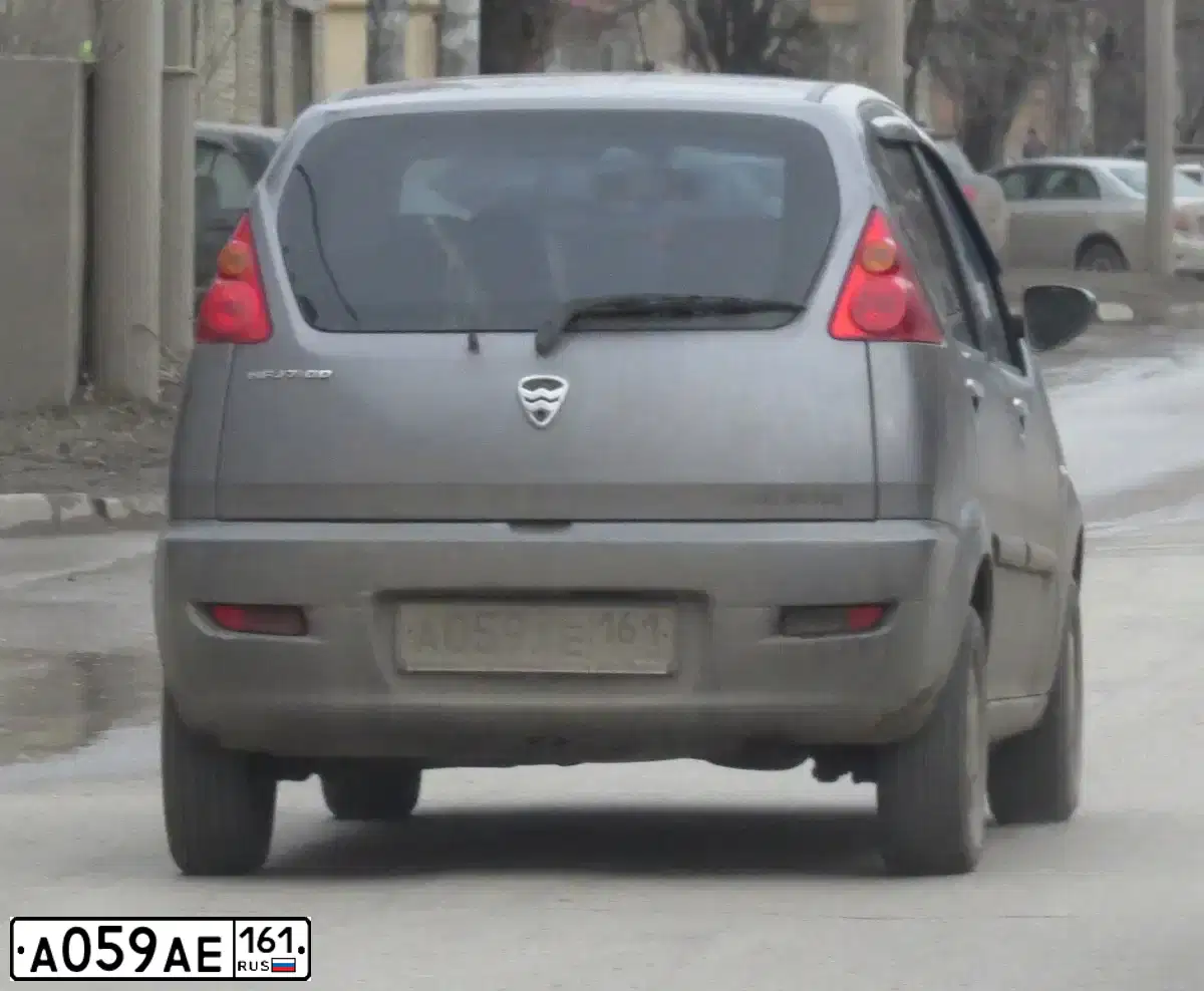Фото автомобиля HAFEI LOBO /BRIO/, 2007 — госномер А059АЕ161. Цвет: СЕРЫЙ