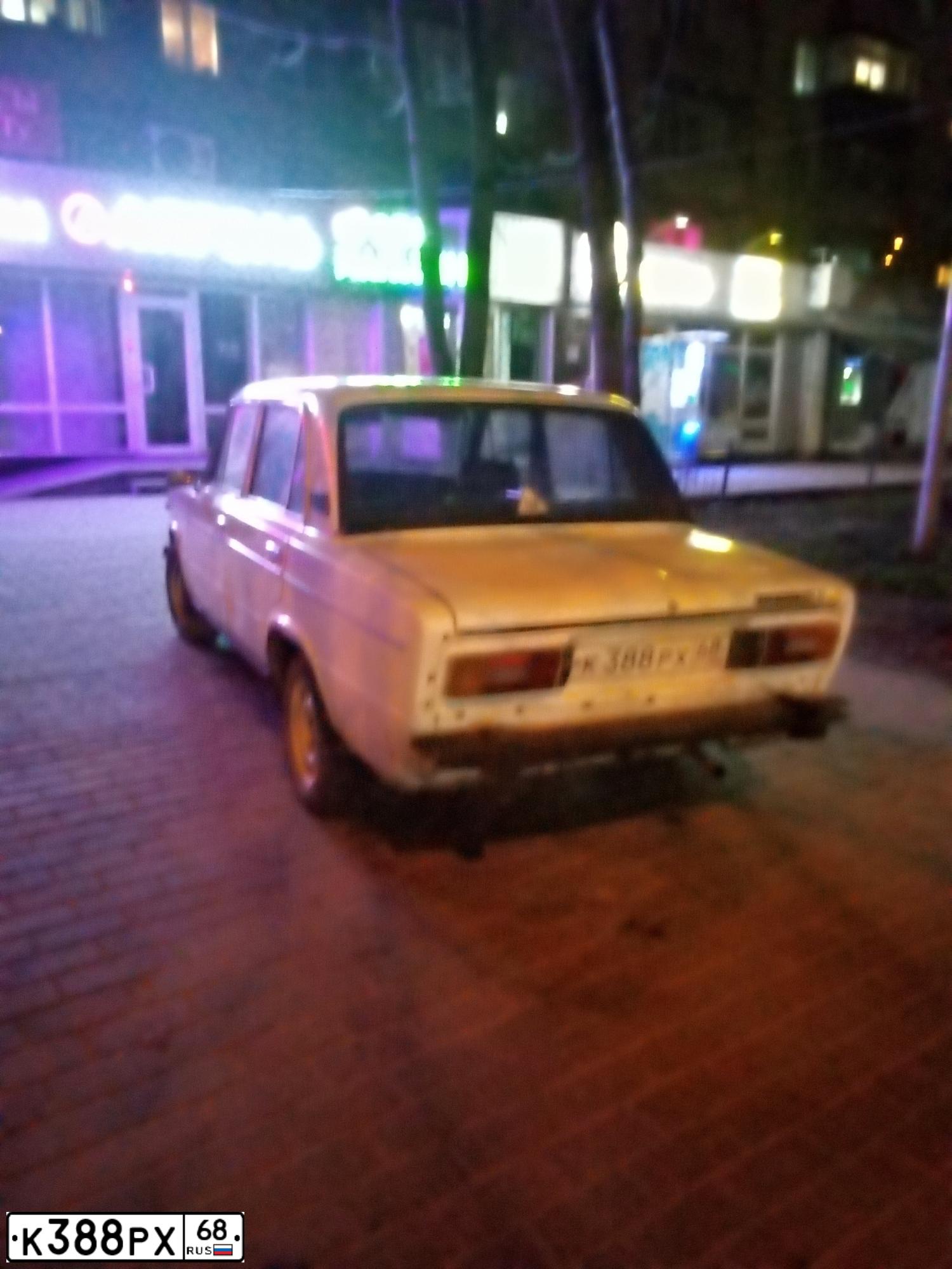 Фото автомобиля LADA 2106, 1984 — госномер К388РХ68. Цвет: Белый