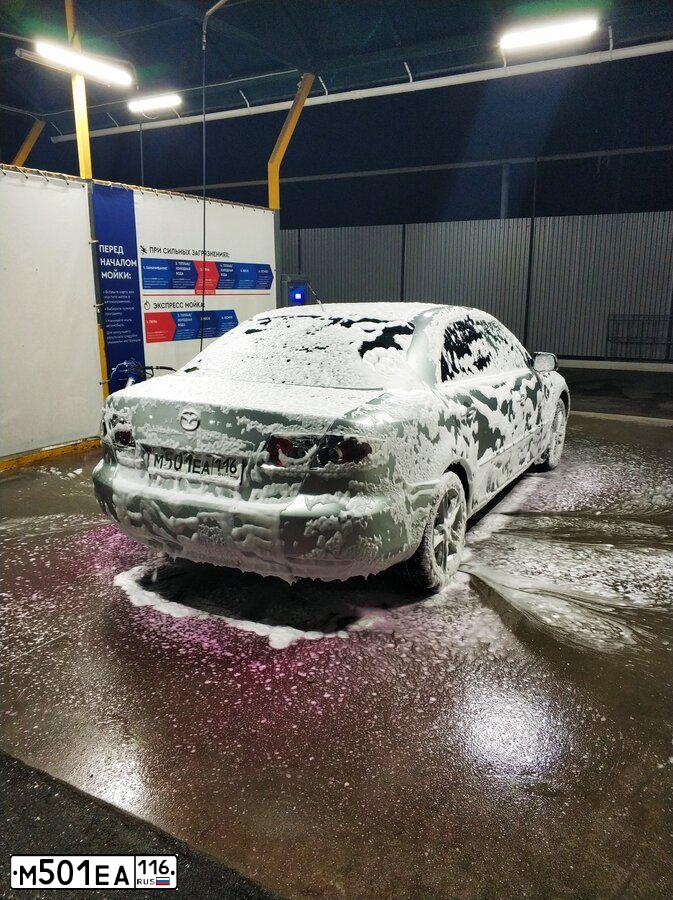 Фото автомобиля MAZDA 6, 2005 — госномер Е582СВ716. Цвет: СЕРЫЙ