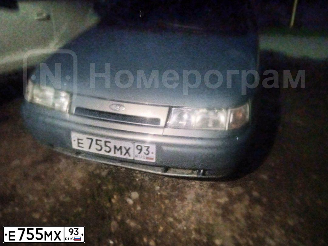 Фото автомобиля LADA 2110, 2003 — госномер Е755МХ93. Цвет: ЗОЛОТИСТО-СЕРЫЙ