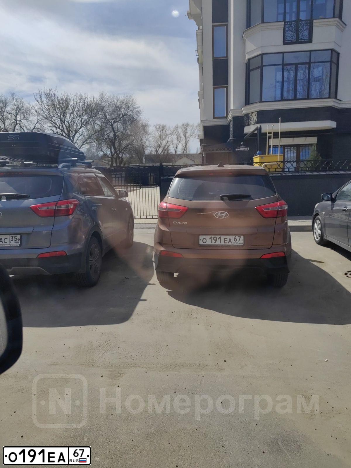 Фото автомобиля HYUNDAI SOLARIS, 2013 — госномер О191ЕА67. Цвет: ЧЕРНЫЙ