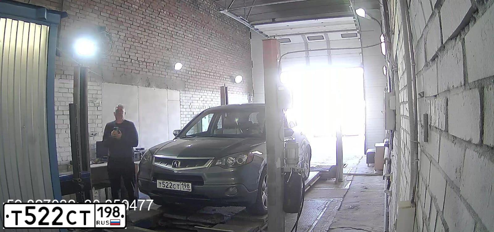 Фото автомобиля ACURA RDX, 2008 — госномер Т522СТ198. Цвет: СЕРЫЙ