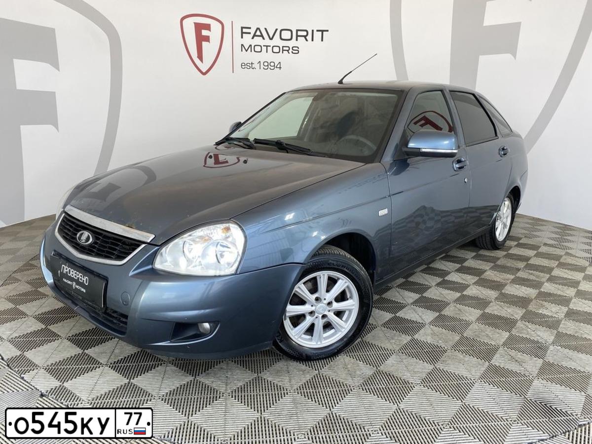 Фото автомобиля LADA 2172 PRIORA, 2015 — госномер О545КУ77. Цвет: СЕРЫЙ