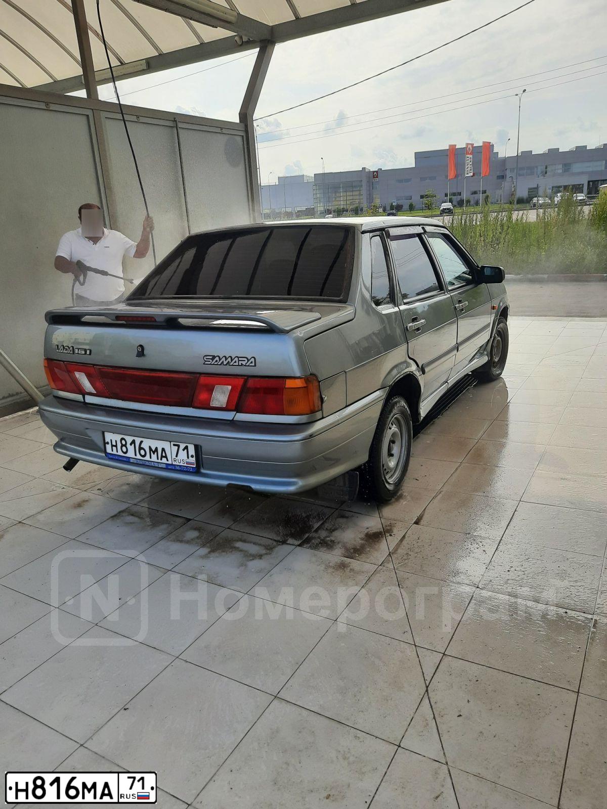Фото автомобиля LADA 2115 SAMARA, 2008 — госномер Н816МА71. Цвет: СРЕДНИЙ СЕРО-ЗЕЛЕНЫЙ МЕТ
