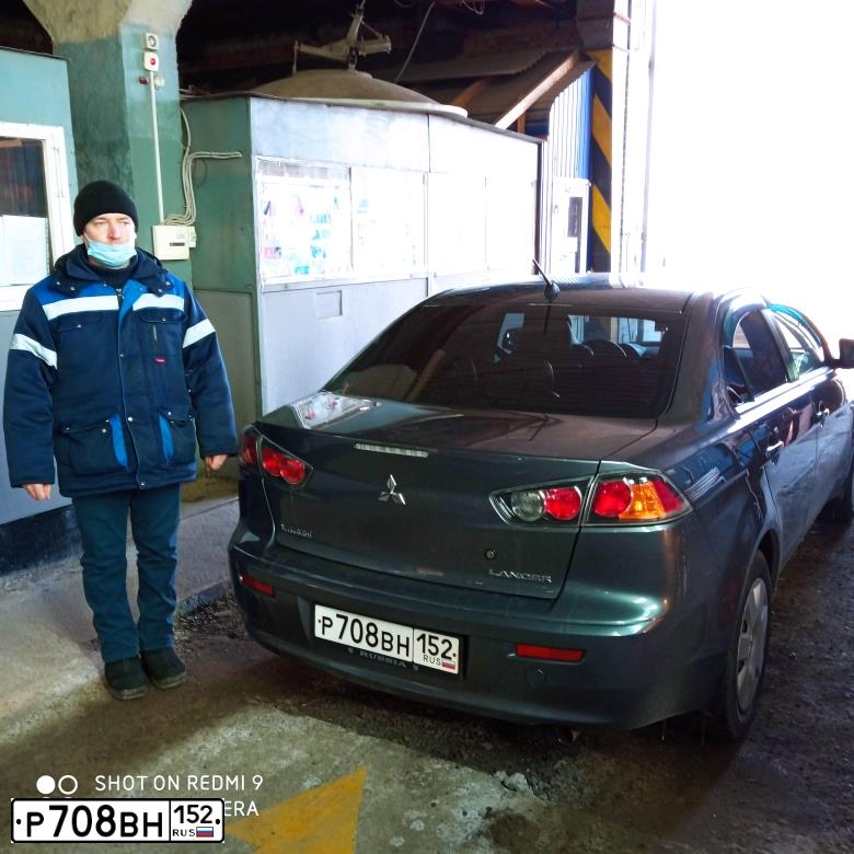 Фото автомобиля MITSUBISHI LANCER, 2009 — госномер М284КМ13. Цвет: СЕРЫЙ