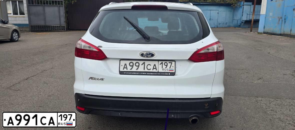 Фото автомобиля FORD FOCUS, 2012 — госномер А991СА197. Цвет: БЕЛЫЙ