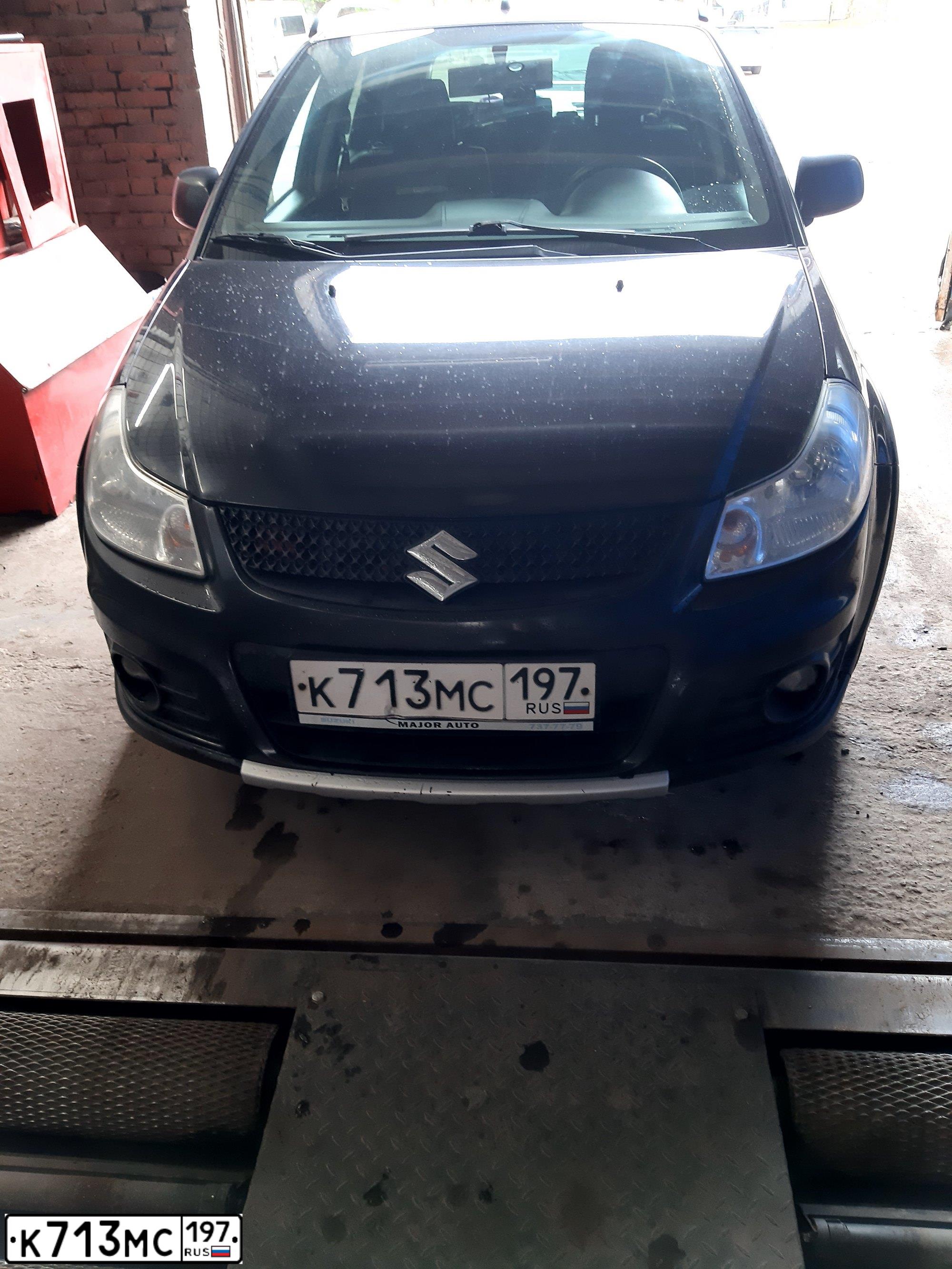 Фото автомобиля SUZUKI SX 4, 2010 — госномер К713МС197. Цвет: ЧЕРНЫЙ