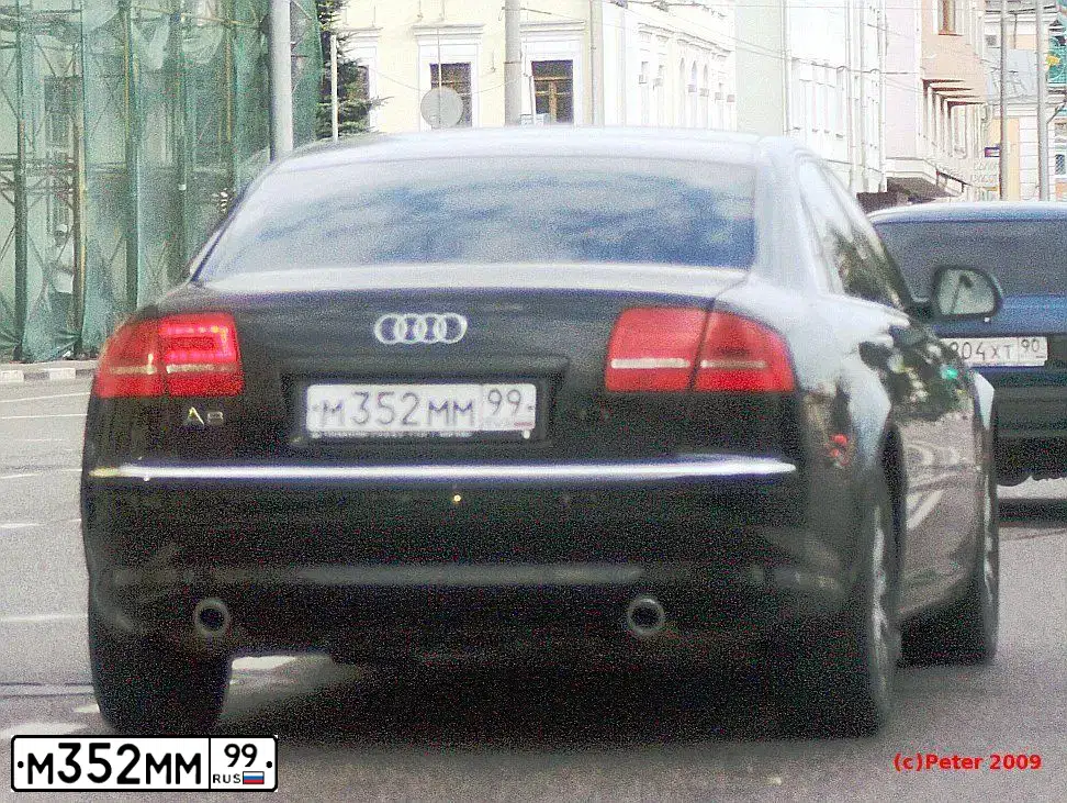 Фото автомобиля AUDI A8, 2008 — госномер М001ЕТ197. Цвет: ЧЕРНЫЙ