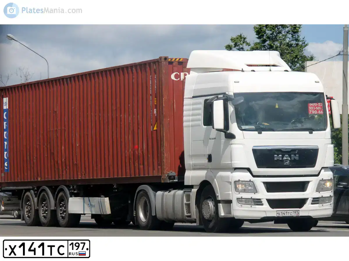 Фото автомобиля MAN TGX, 2008 — госномер Х652НА73