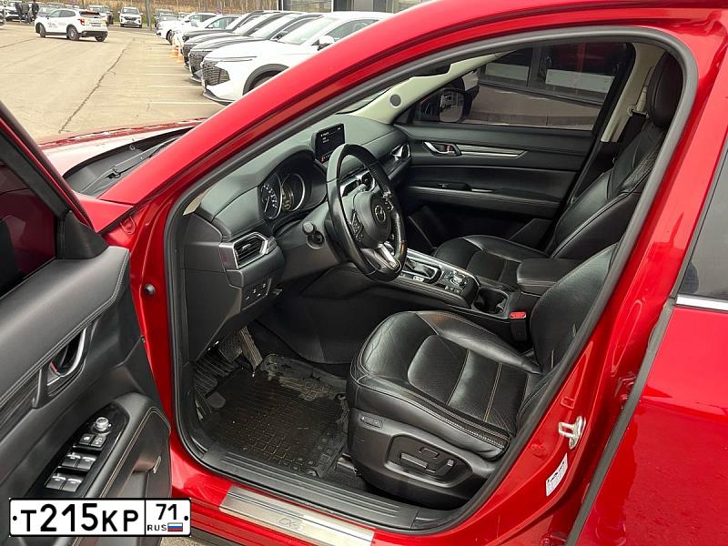Фото автомобиля MAZDA CX-5, 2018 — госномер Т215КР71. Цвет: Красный