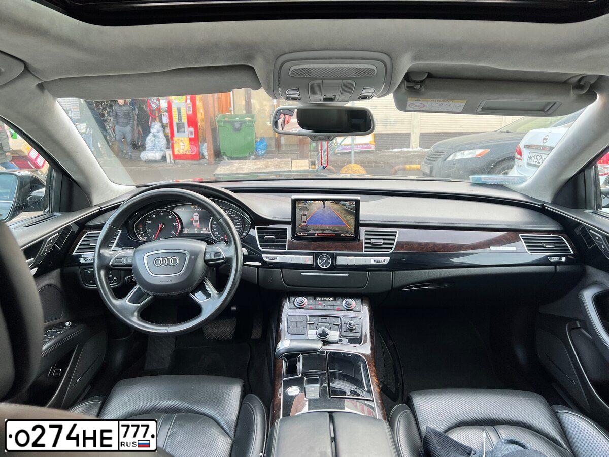 Фото автомобиля AUDI A8, 2013 — госномер К506ОВ750. Цвет: ЧЕРНЫЙ