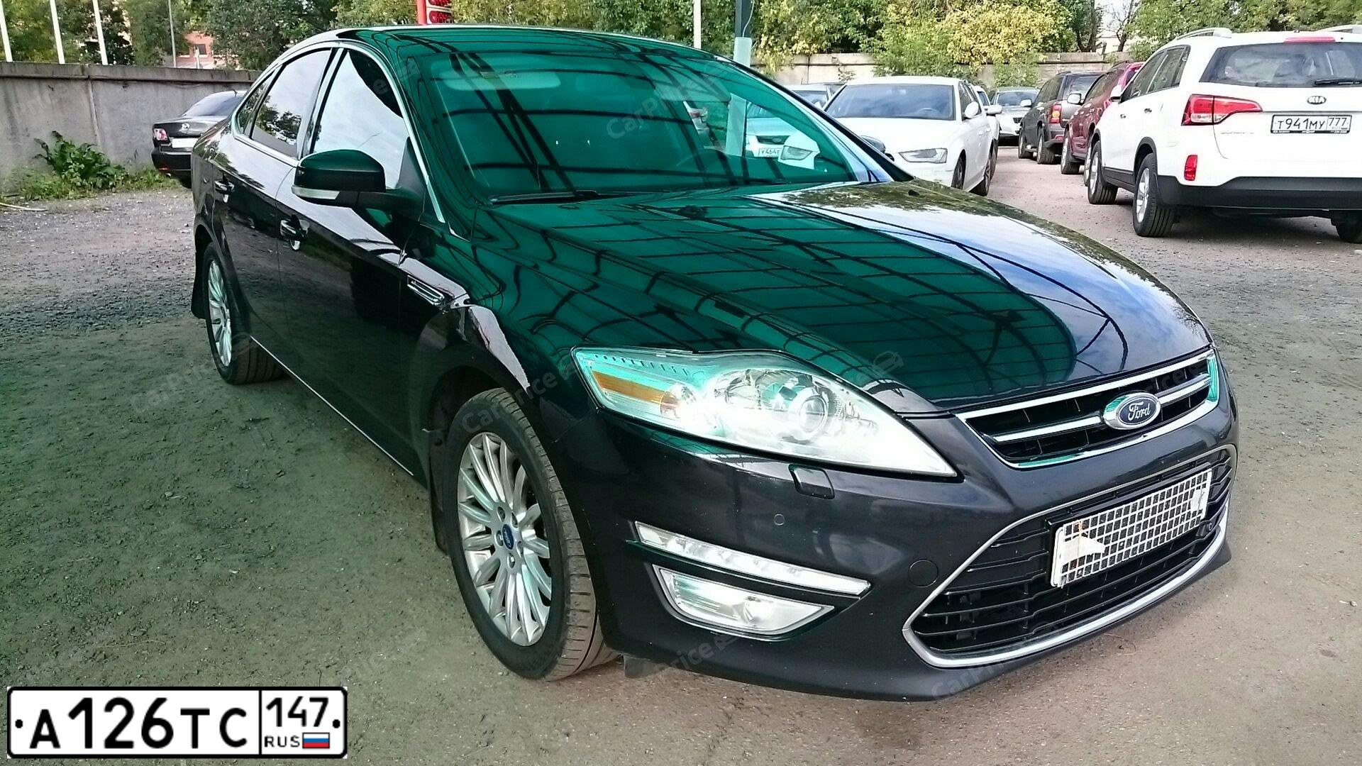 Фото автомобиля FORD MONDEO, 2011 — госномер А126ТС147. Цвет: ЧЕРНЫЙ