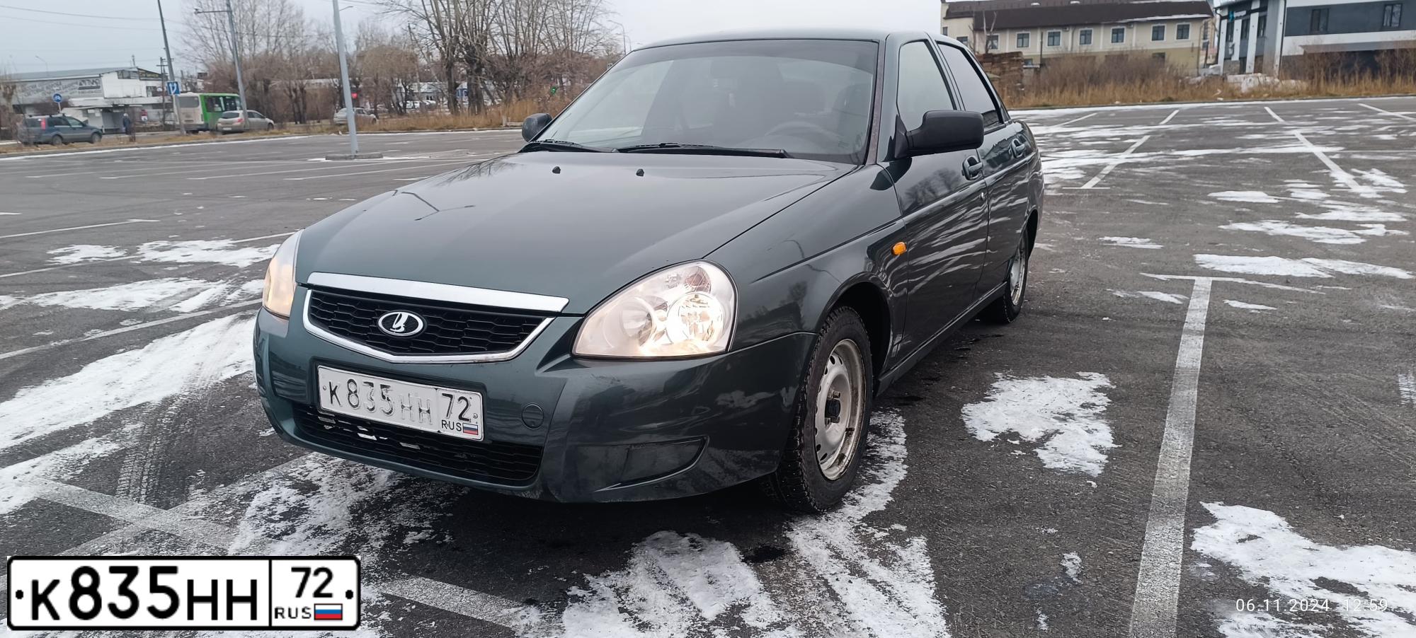Фото автомобиля LADA 2170 PRIORA, 2008 — госномер А803КТ172. Цвет: СЕРО-СИНЕ-ЗЕЛЕНЫЙ