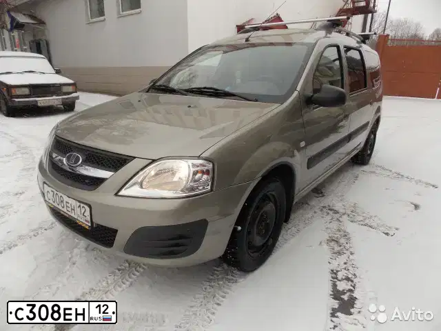 Фото автомобиля LADA LARGUS, 2015 — госномер В373МВ716. Цвет: СЕРО-БЕЖЕВЫЙ