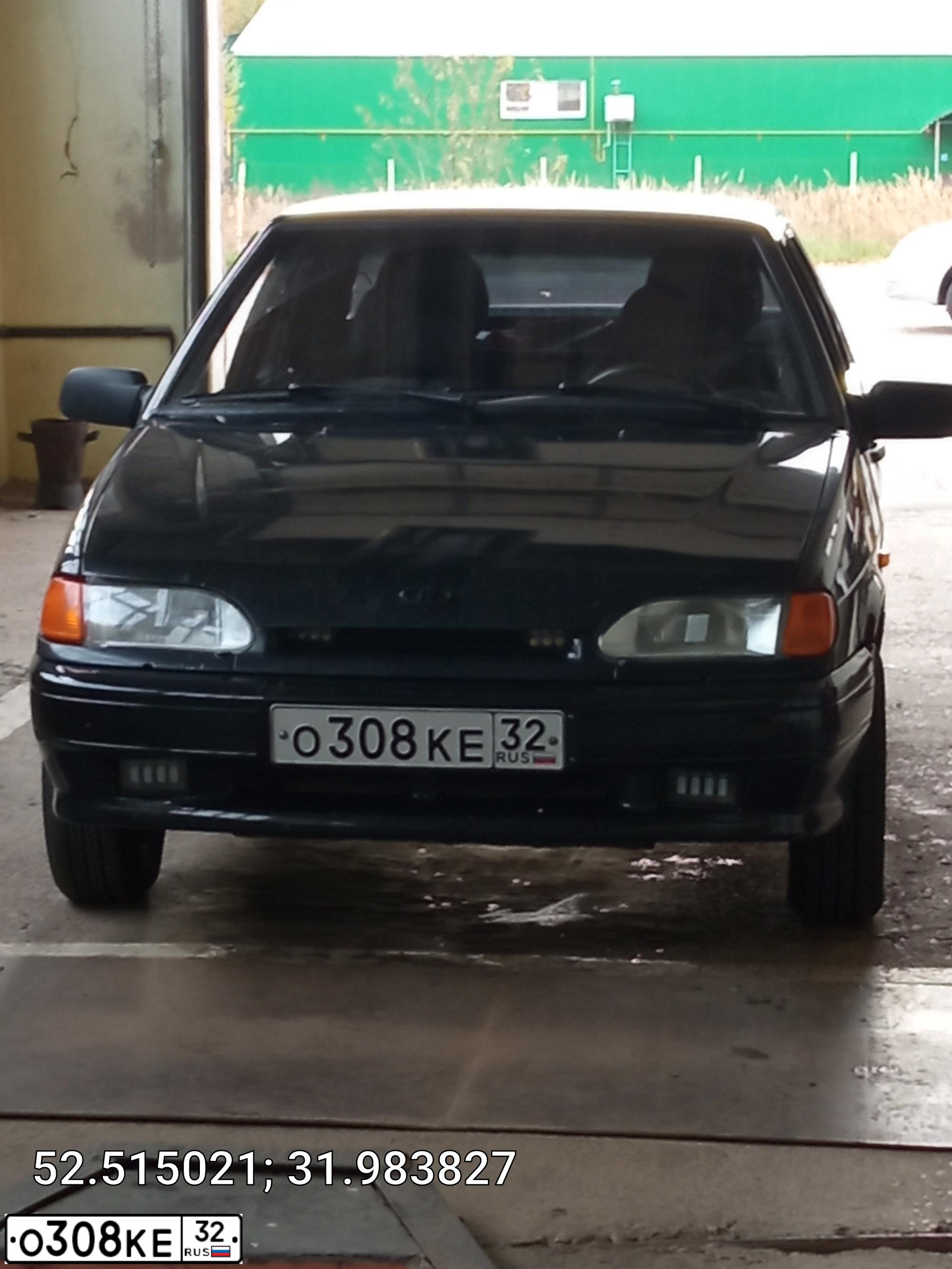 Фото автомобиля LADA 2115 SAMARA, 2010 — госномер О308КЕ32. Цвет: СИНЕ-ЧЕРНЫЙ