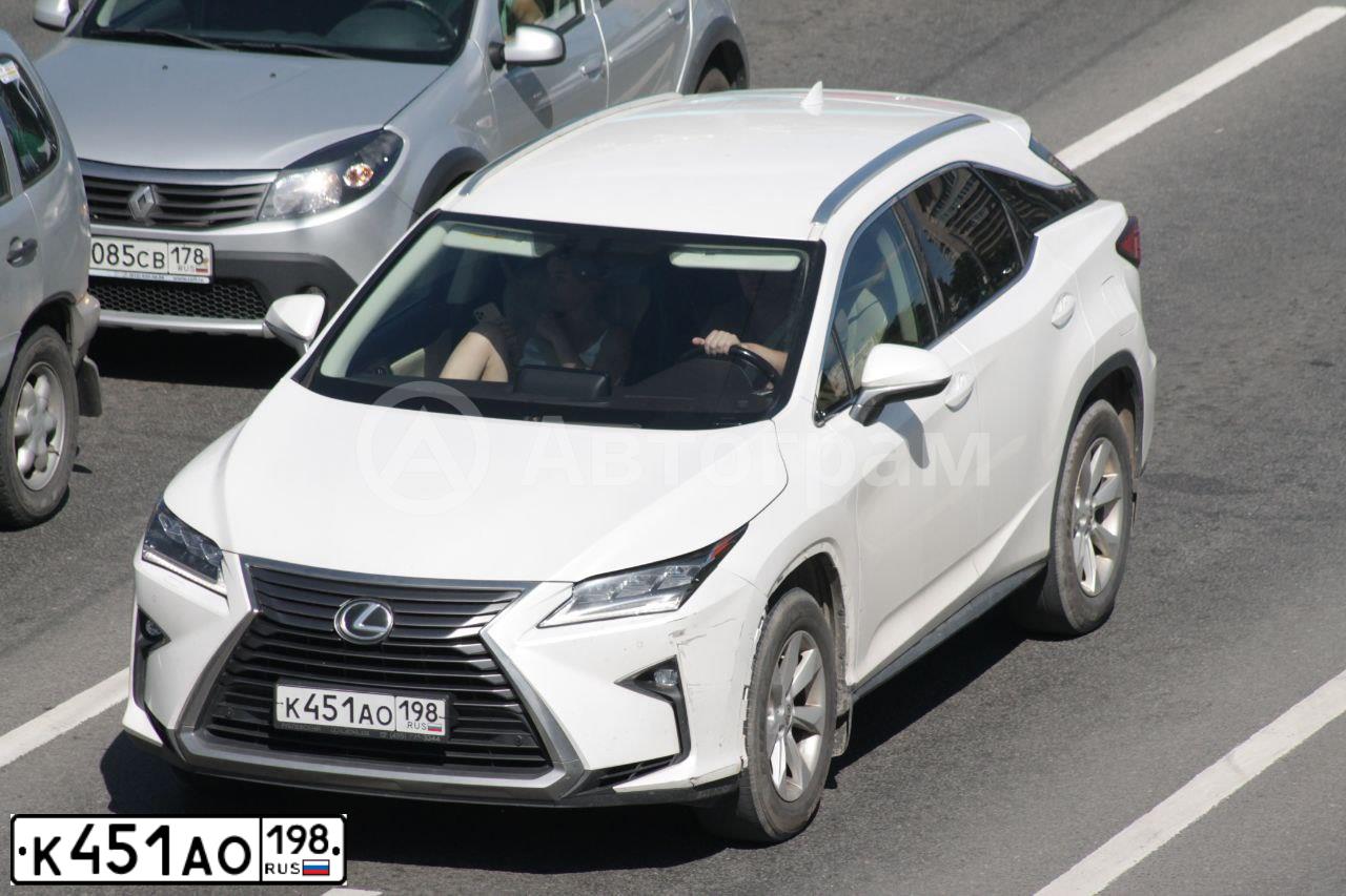 Фото автомобиля LEXUS RX, 2016 — госномер К224УМ777. Цвет: БЕЛЫЙ