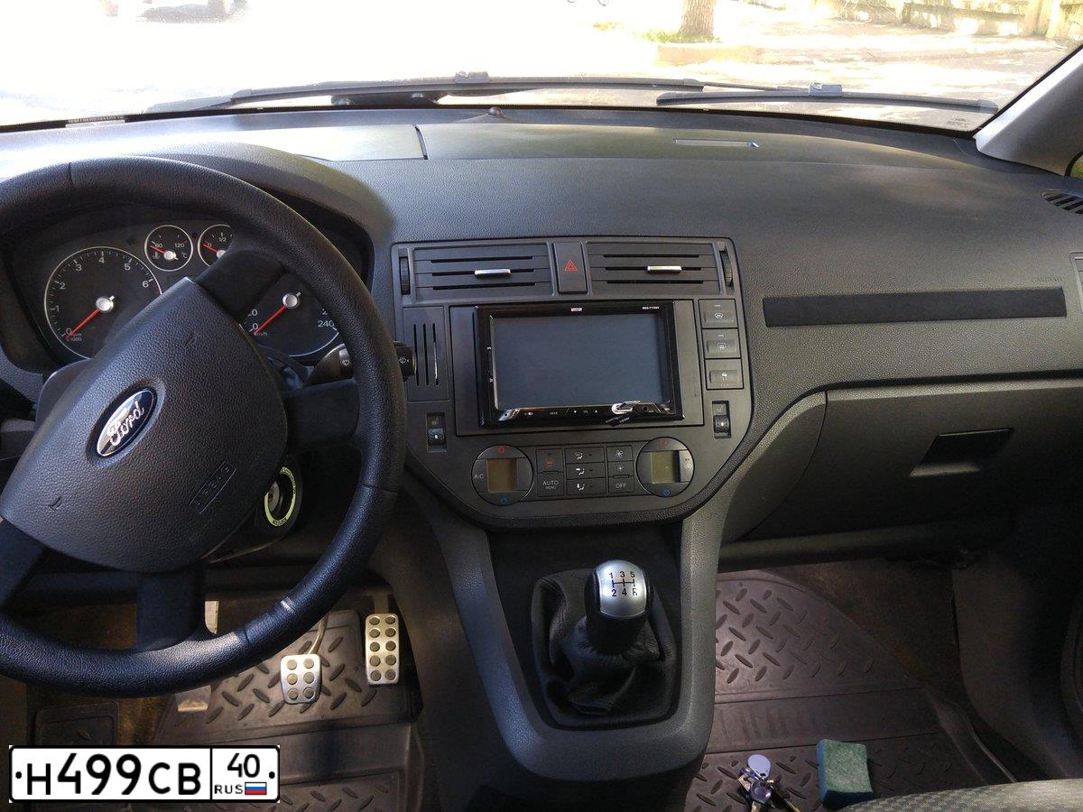 Фото автомобиля FORD FOCUS C-MAX, 2004 — госномер Н975ЕО32. Цвет: ЧЕРНЫЙ