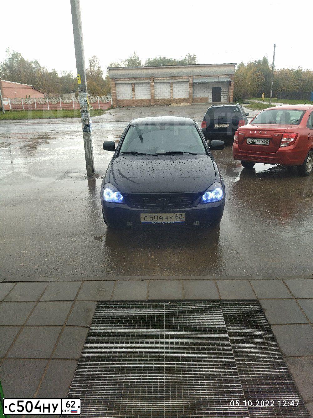 Фото автомобиля LADA 2172 PRIORA, 2009 — госномер С504НУ62. Цвет: СИНЕ-ЧЕРНЫЙ