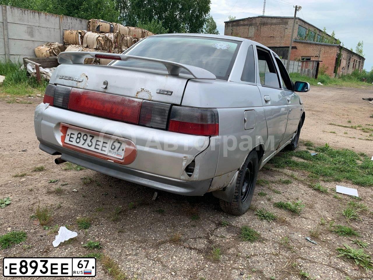 Фото автомобиля LADA 2110, 2002 — госномер Е893ЕЕ67. Цвет: СЕРЕБРИСТЫЙ