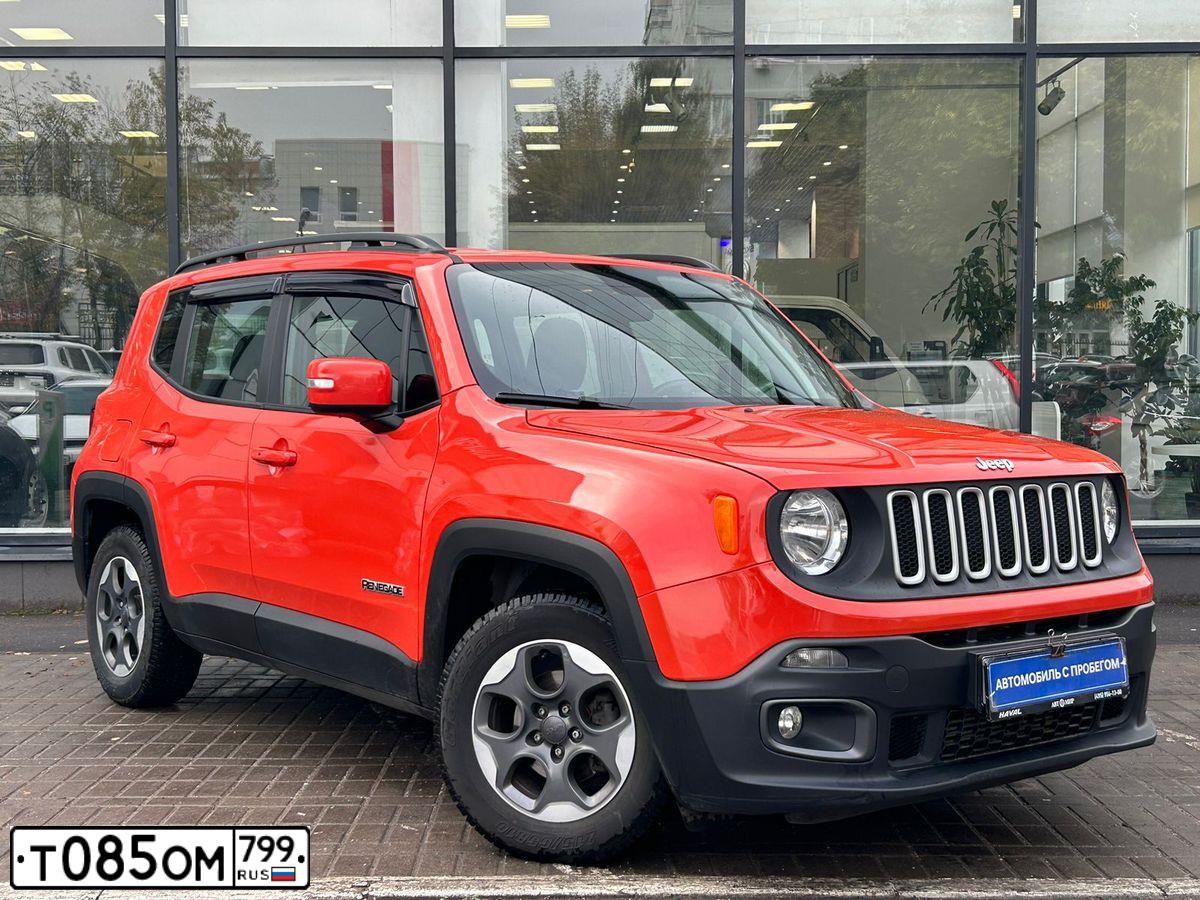 Фото автомобиля JEEP RENEGADE, 2018 — госномер Р526ВВ550. Цвет: ОРАНЖЕВЫЙ