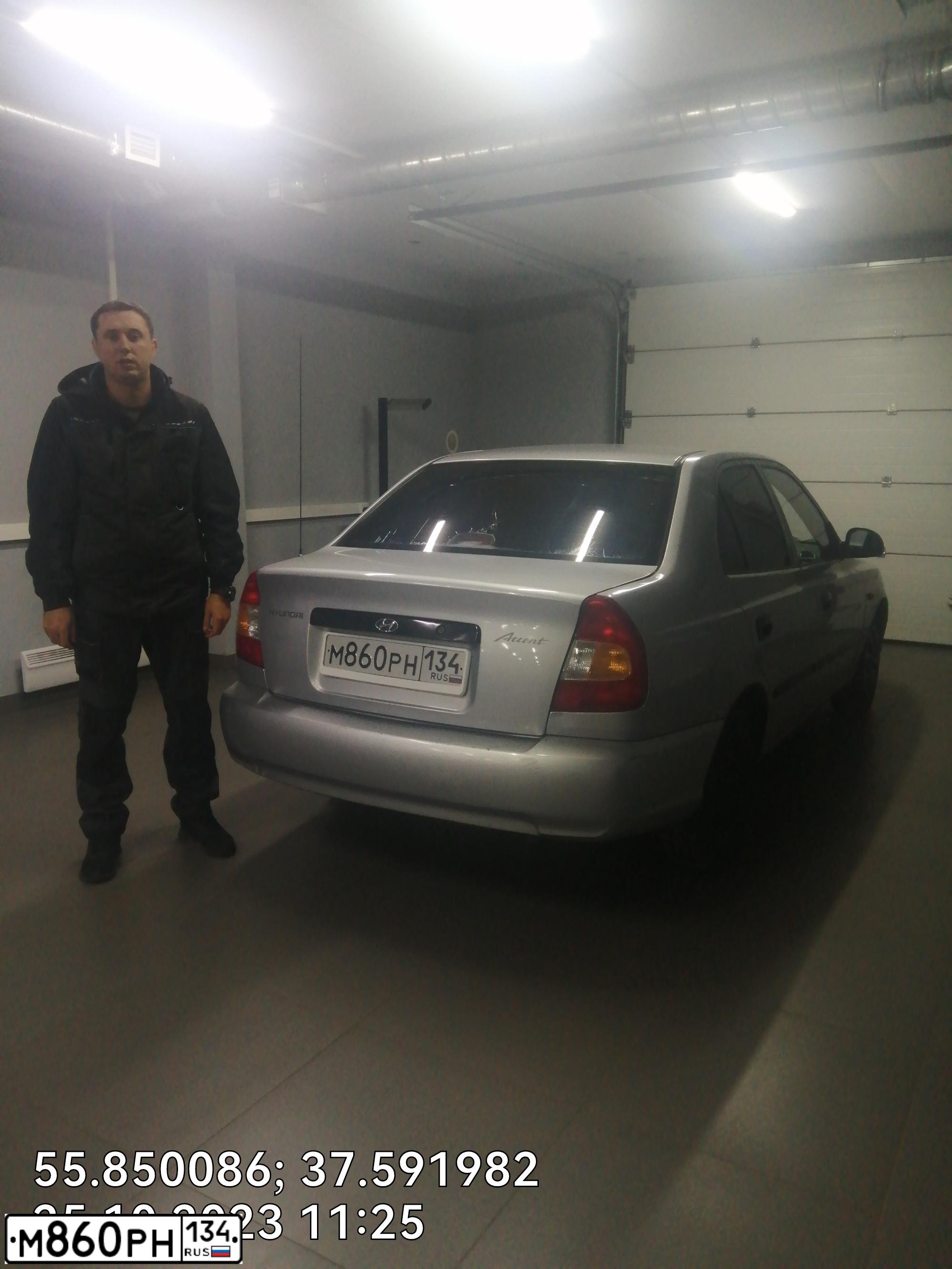 Фото автомобиля TAGAZ ACCENT, 2004 — госномер К917ЕЕ57. Цвет: Серебристый