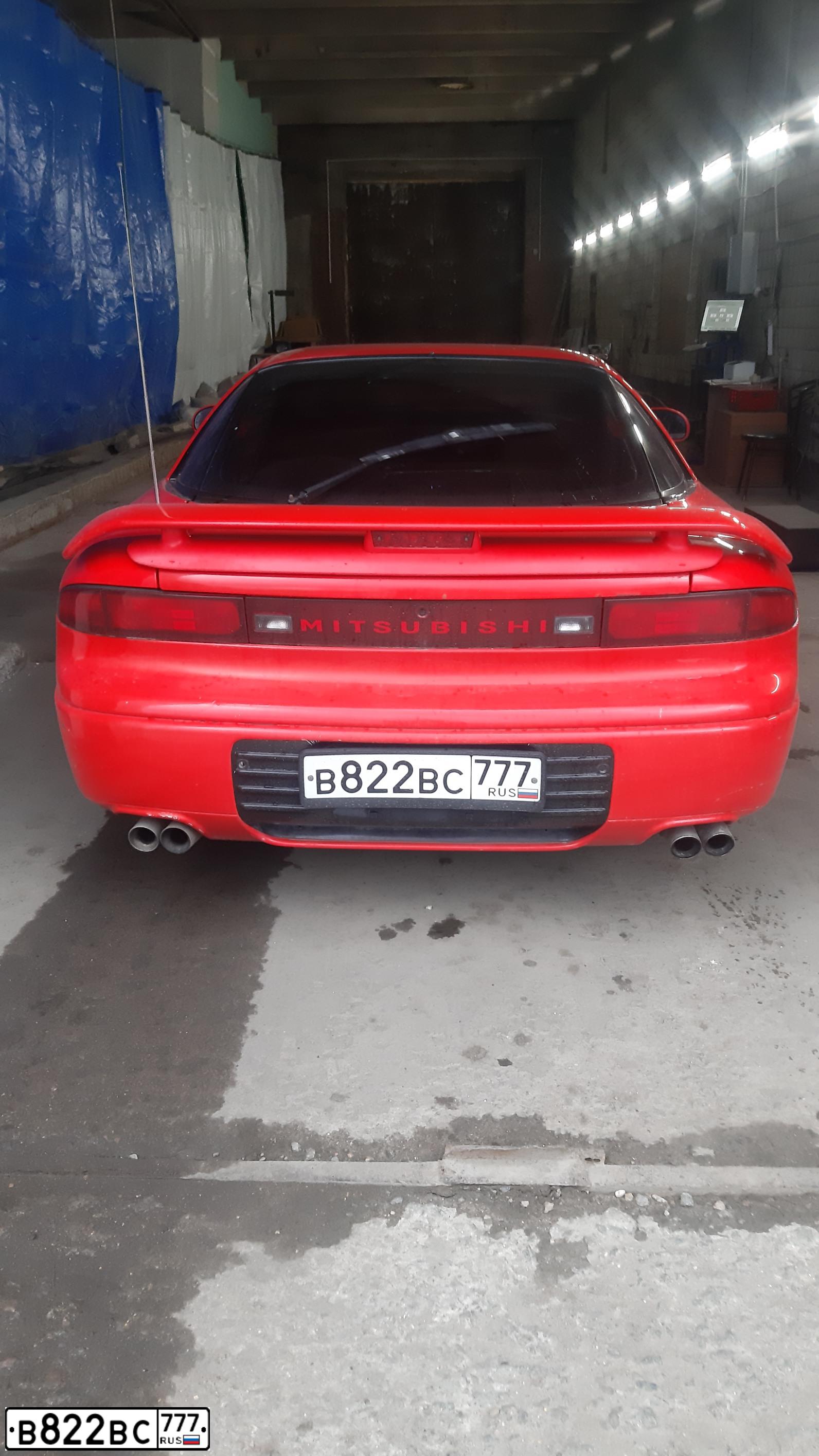 Фото автомобиля MITSUBISHI GTO/3000GT, 1992 — госномер В777ТТ77. Цвет: КРАСНЫЙ