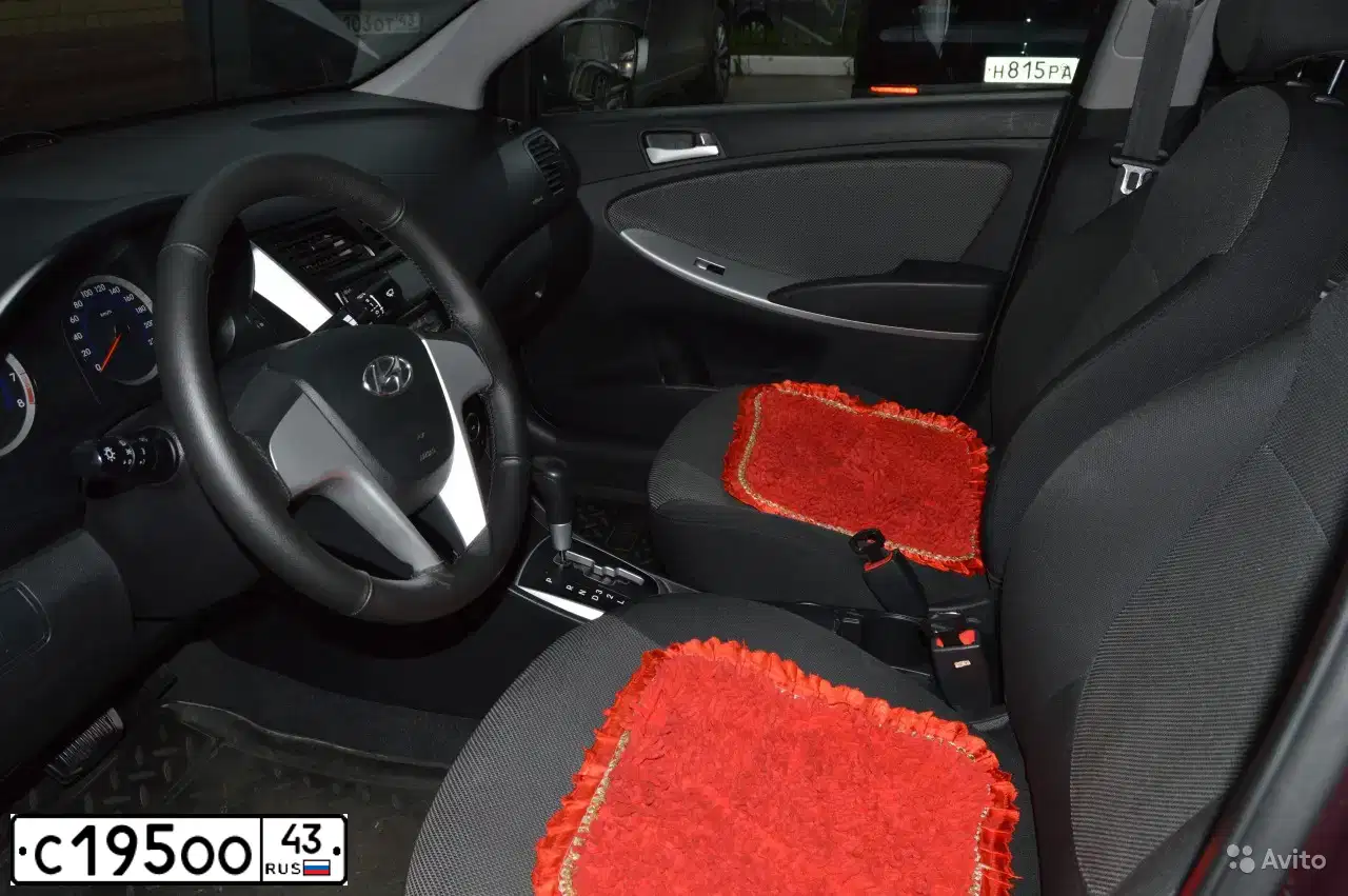 Фото автомобиля HYUNDAI SOLARIS, 2011 — госномер С195ОО43. Цвет: ФИОЛЕТОВЫЙ