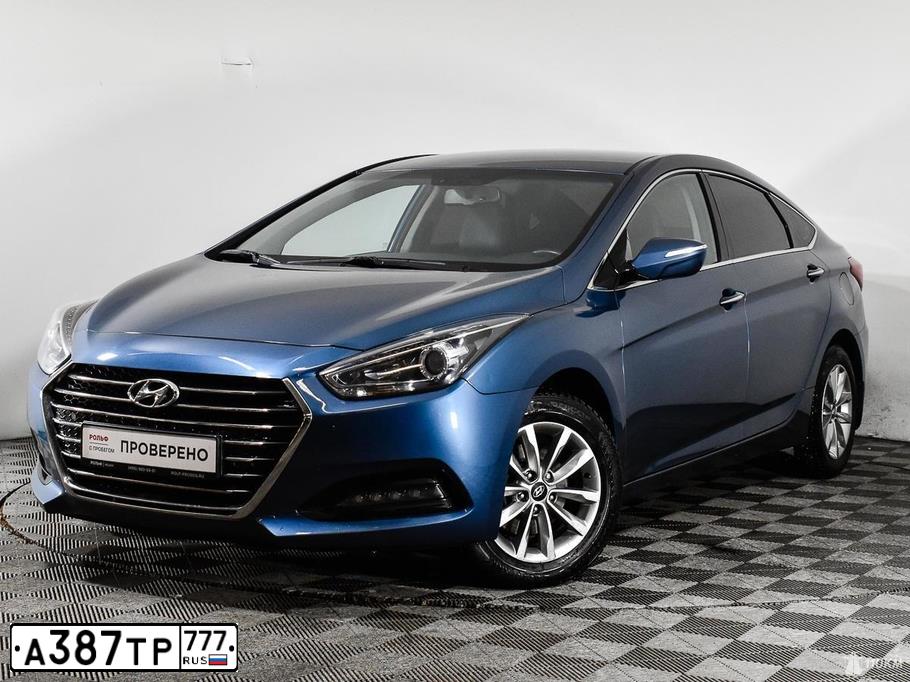 Фото автомобиля HYUNDAI I40, 2016 — госномер С454МВ58. Цвет: синий