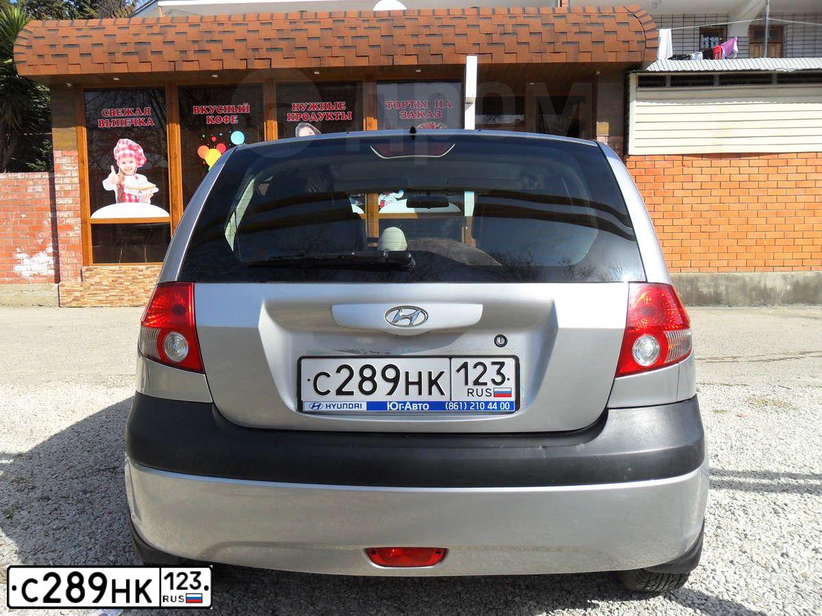 Фото автомобиля HYUNDAI GETZ, 2003 — госномер А008ХЕ777. Цвет: Серый