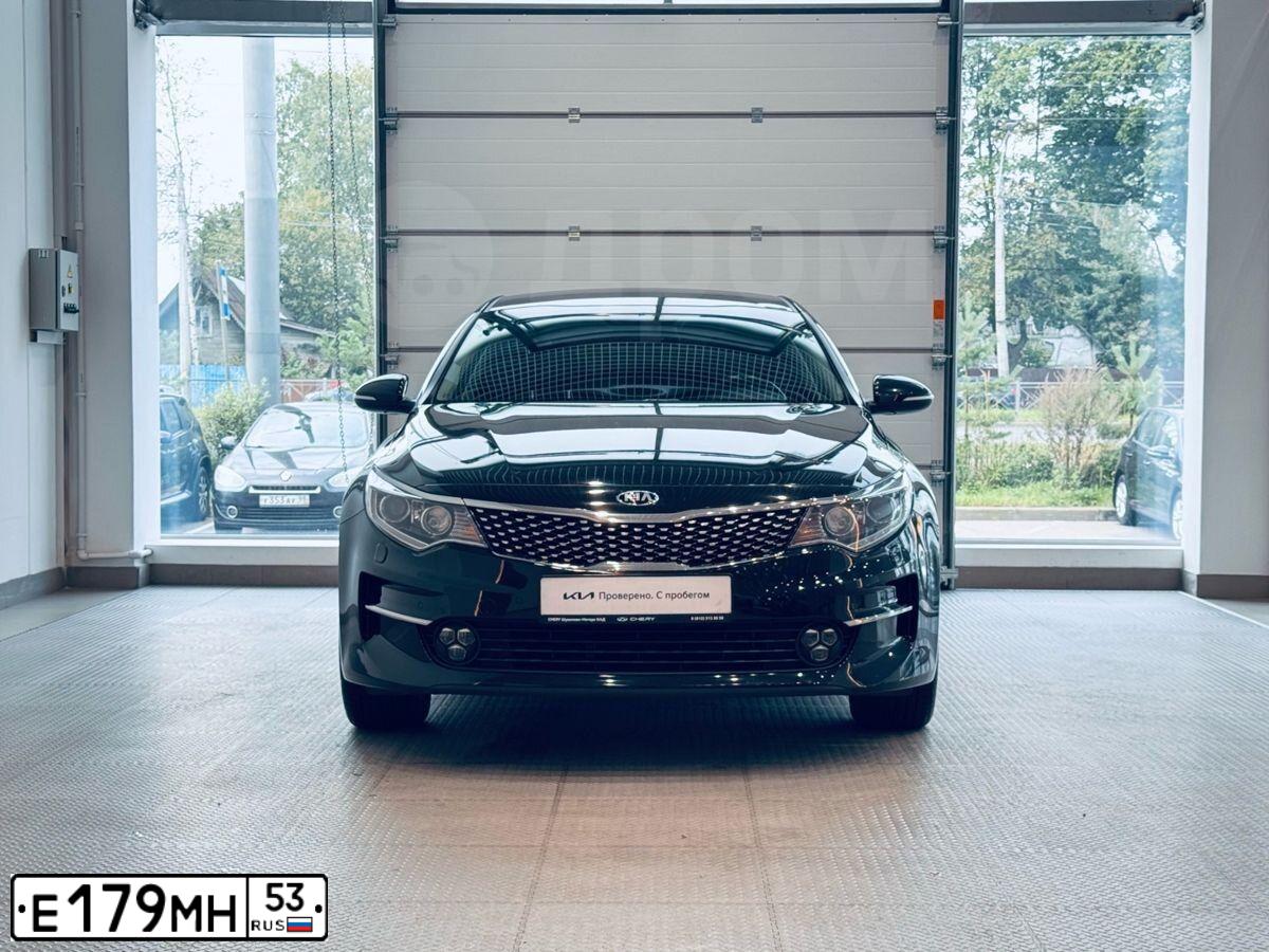 Фото автомобиля KIA OPTIMA JF, 2017 — госномер Н033ЕО12. Цвет: ЧЕРНЫЙ