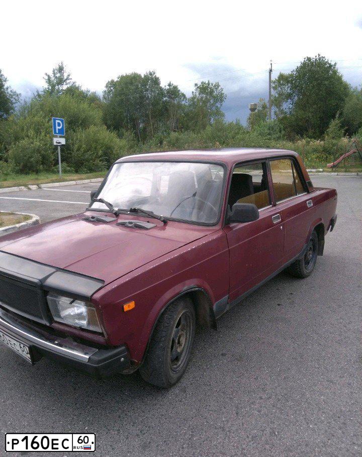 Фото автомобиля LADA 2107, 2002 — госномер Р160ЕС60. Цвет: ТЕМНО-БОРДОВЫЙ
