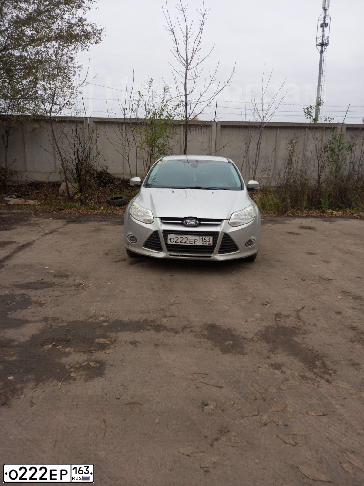 Фото автомобиля FORD FOCUS, 2012 — госномер О222ЕР163. Цвет: СЕРЕБРИСТЫЙ