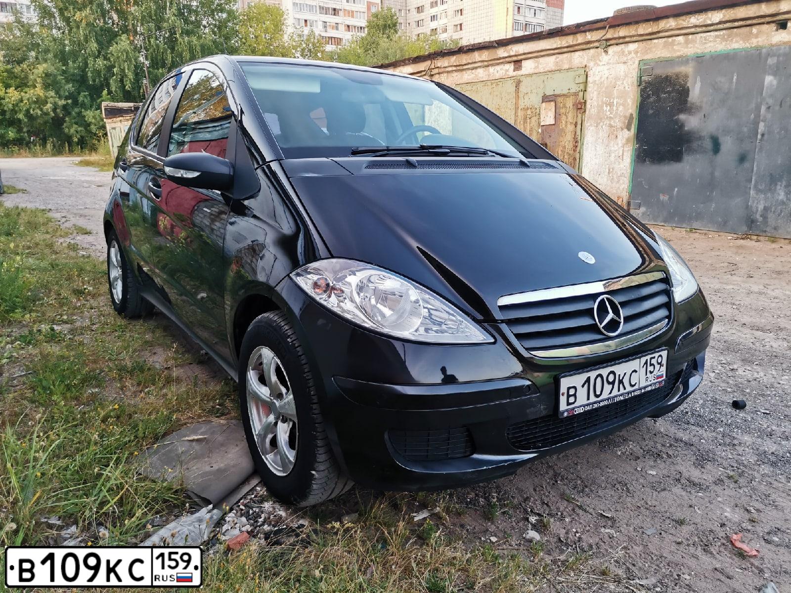 Фото автомобиля MERCEDES-BENZ A-CLASS, 2005 — госномер В305ЕМ977. Цвет: ЧЕРНЫЙ