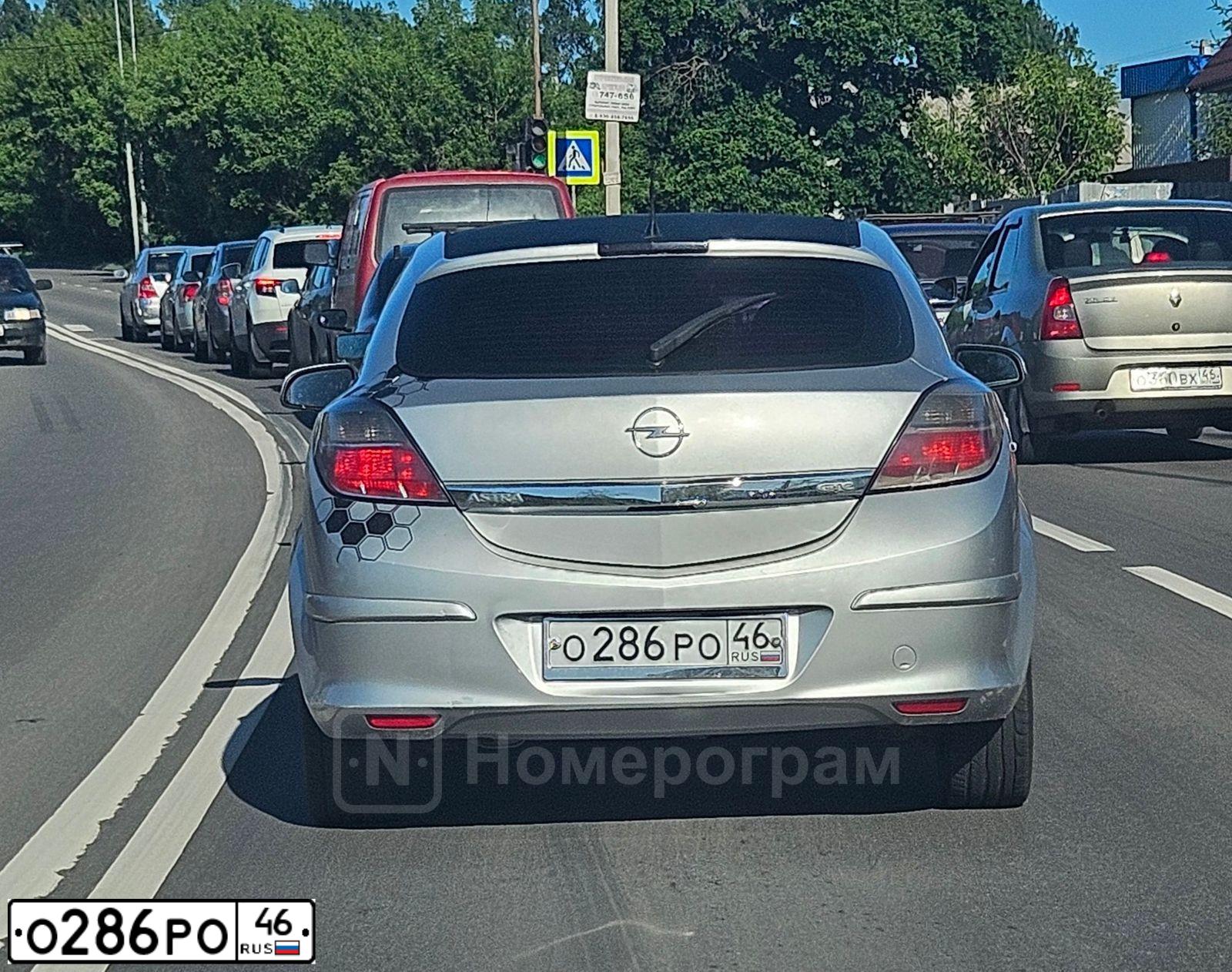 Фото автомобиля OPEL ASTRA, 2007 — госномер Р013ОР34. Цвет: Серебристый