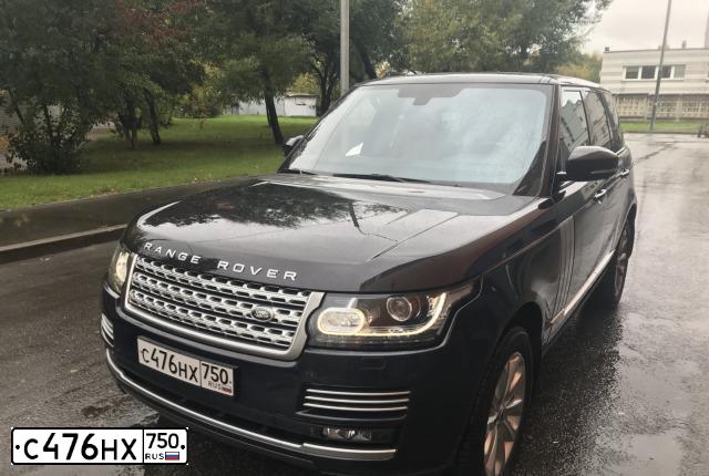 Фото автомобиля LANDROVER RANGE ROVER, 2013 — госномер С077ХС24. Цвет: ТЕМНО-ФИОЛЕТОВЫЙ