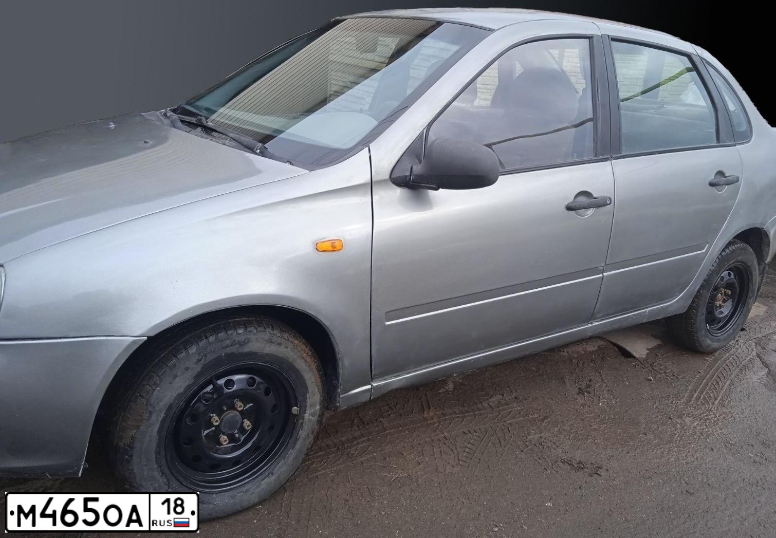 Фото автомобиля LADA 1118 KALINA, 2008 — госномер Т506СТ18. Цвет: темно-серый