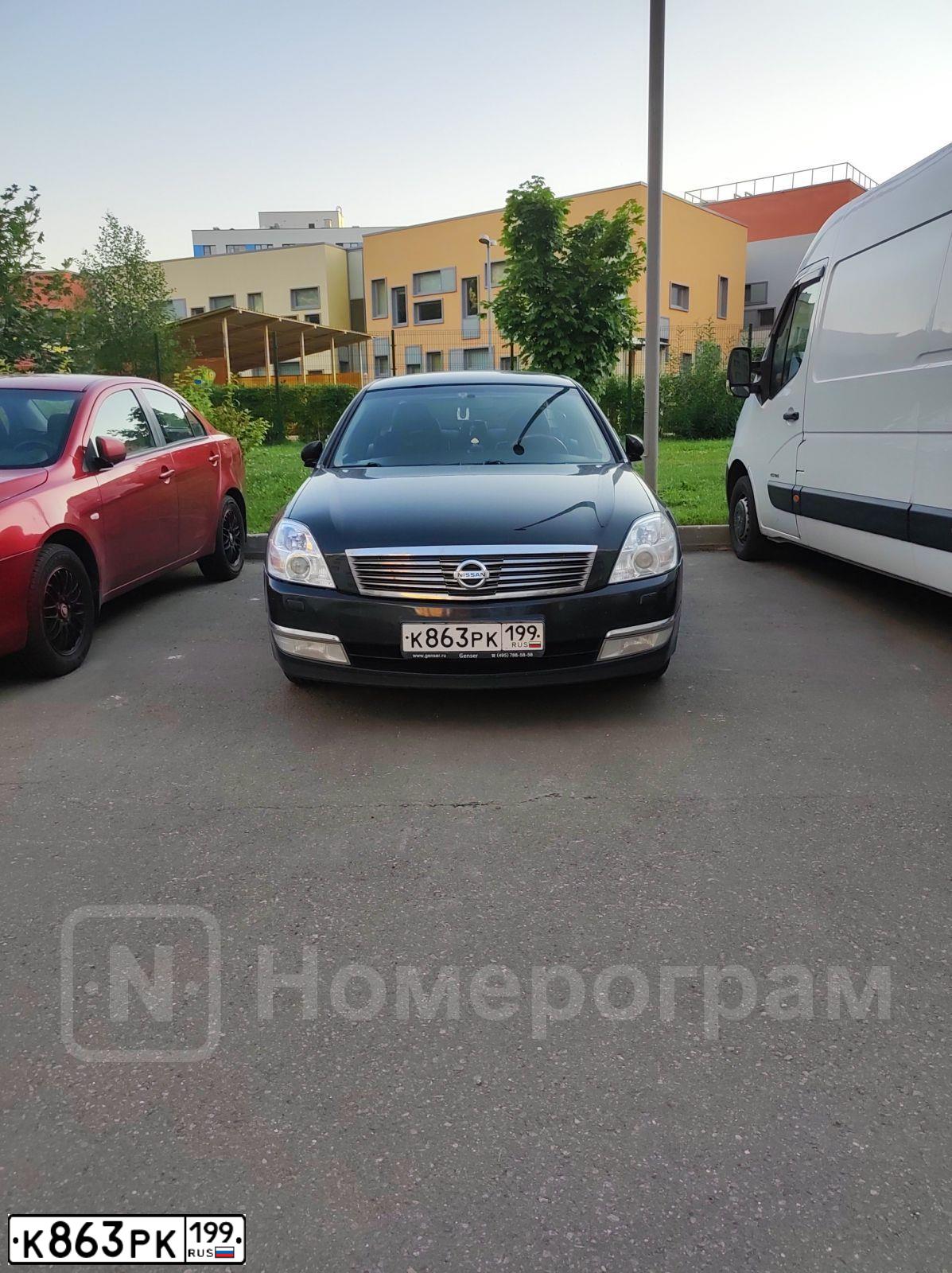 Фото автомобиля NISSAN TEANA, 2006 — госномер Е089ВР977. Цвет: ЧЕРНЫЙ
