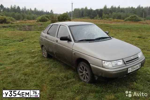 Фото автомобиля LADA 2112, 2002 — госномер У354ЕМ76. Цвет: СЕРО-ЗЕЛЕНЫЙ