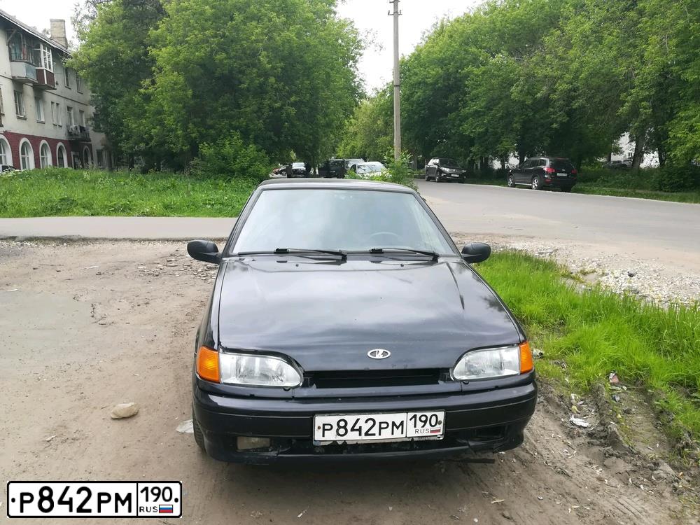 Фото автомобиля LADA 2115 SAMARA, 2011 — госномер Р842РМ190. Цвет: ЧЕРНЫЙ