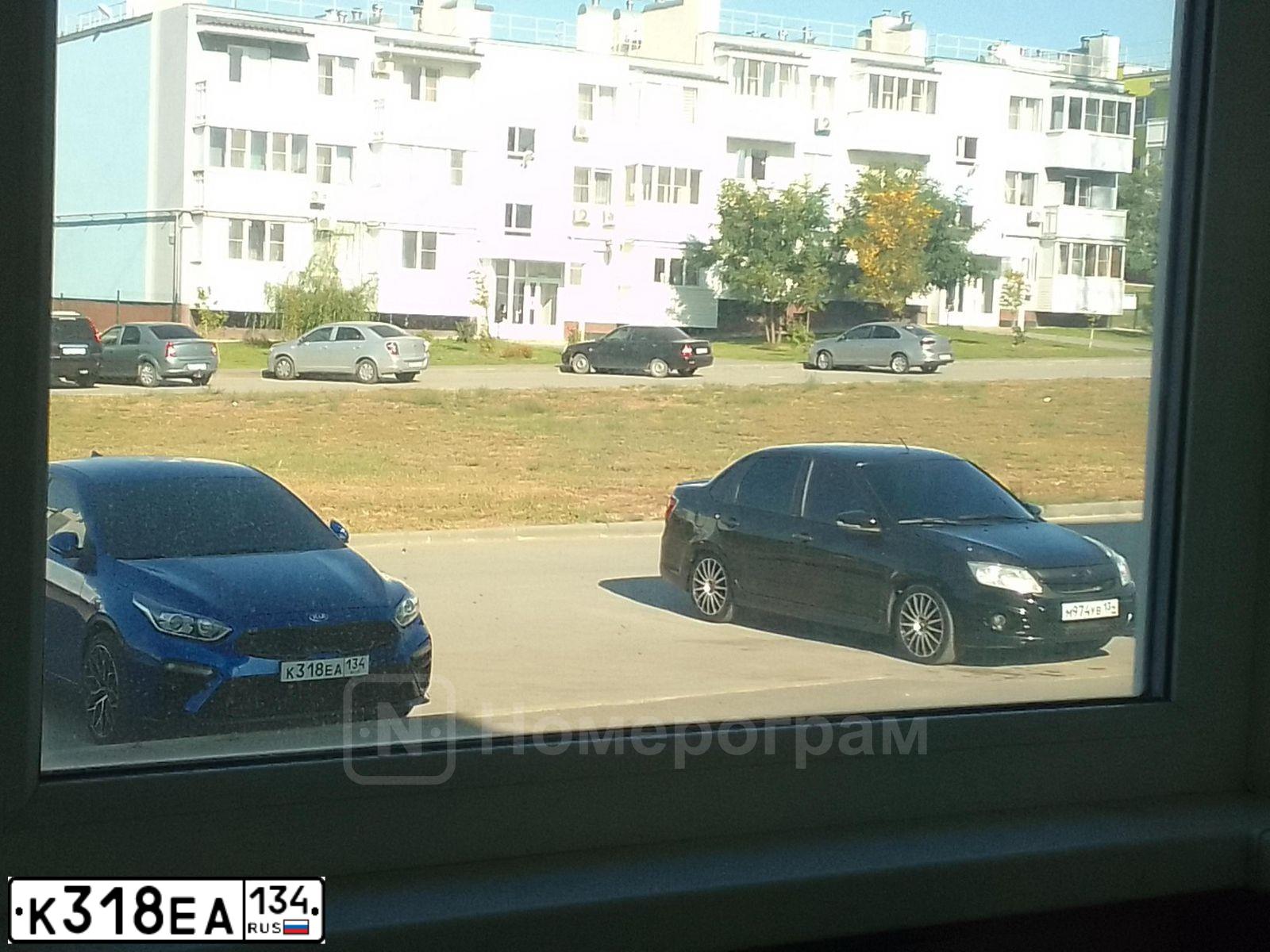 Фото автомобиля KIA CERATO, 2020 — госномер К318ЕА134. Цвет: синий