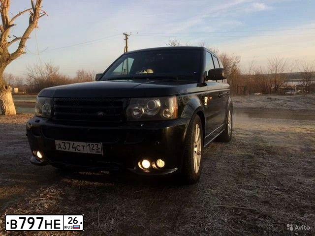 Фото автомобиля ЛЕНД РОВЕР РЕНДЖ РОВЕР, 2007 — госномер В383ВР92. Цвет: КРАСНЫЙ