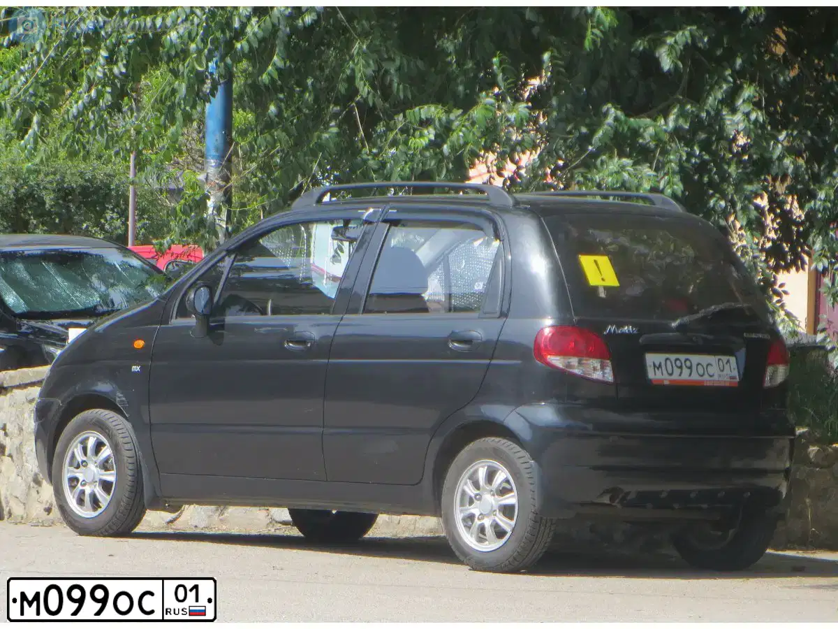 Фото автомобиля DAEWOO MATIZ, 2011 — госномер М407СР82. Цвет: Бледно-Черный