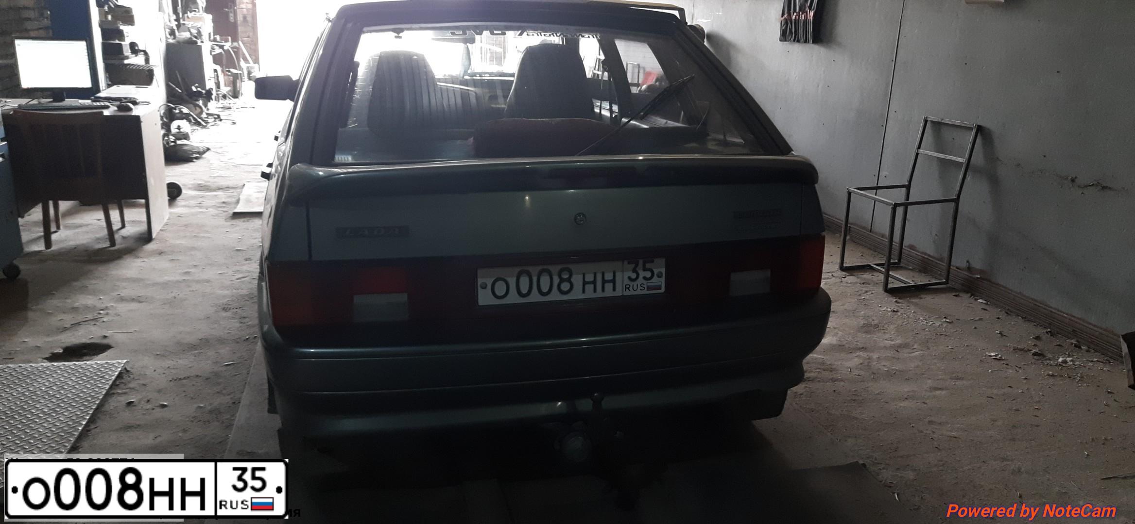 Фото автомобиля LADA 2114 SAMARA, 2005 — госномер О008НН35. Цвет: СЕРО-ЗЕЛЕНЫЙ