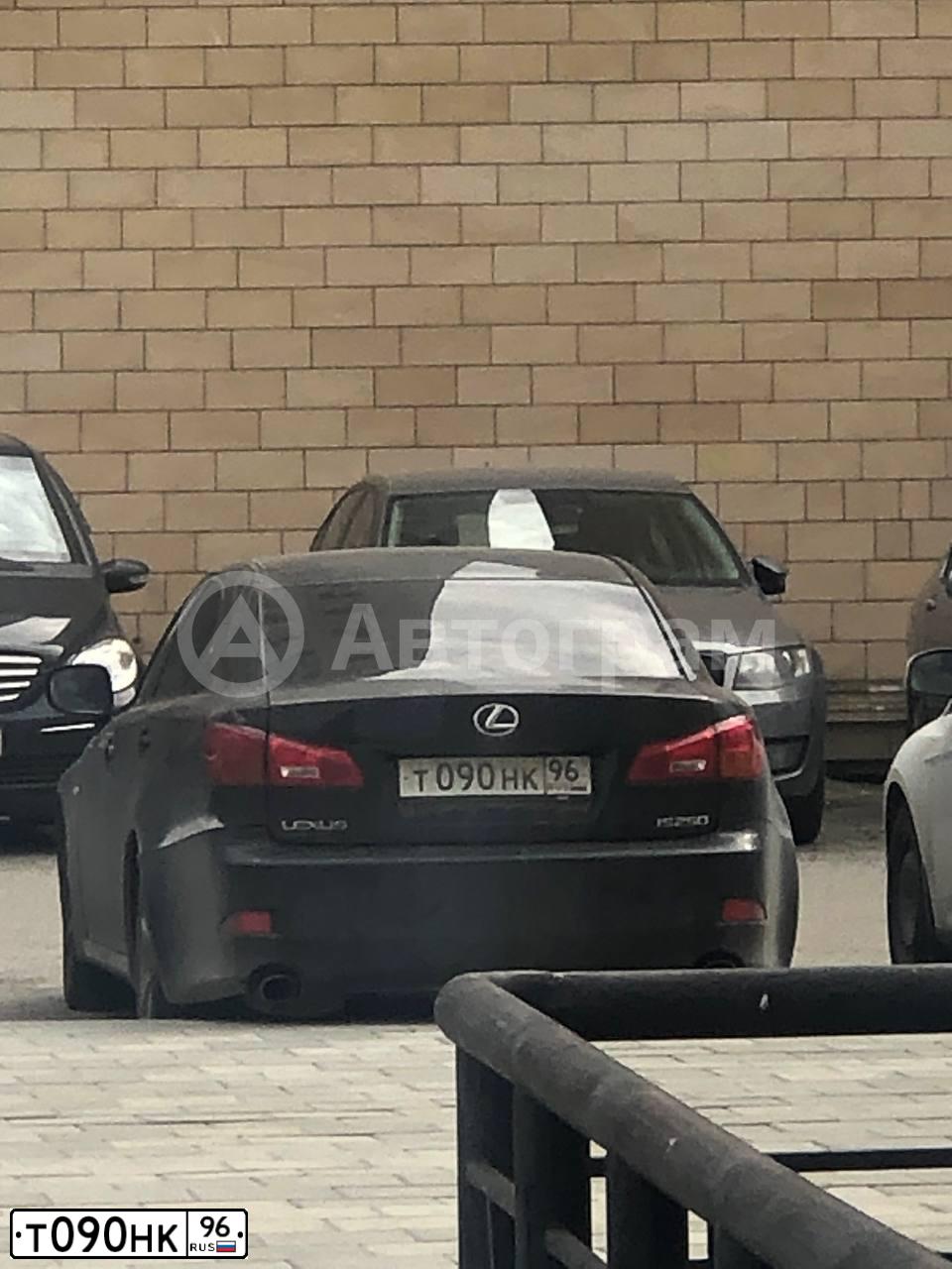 Фото автомобиля LEXUS IS, 2007 — госномер К017КК96. Цвет: ЧЕРНЫЙ